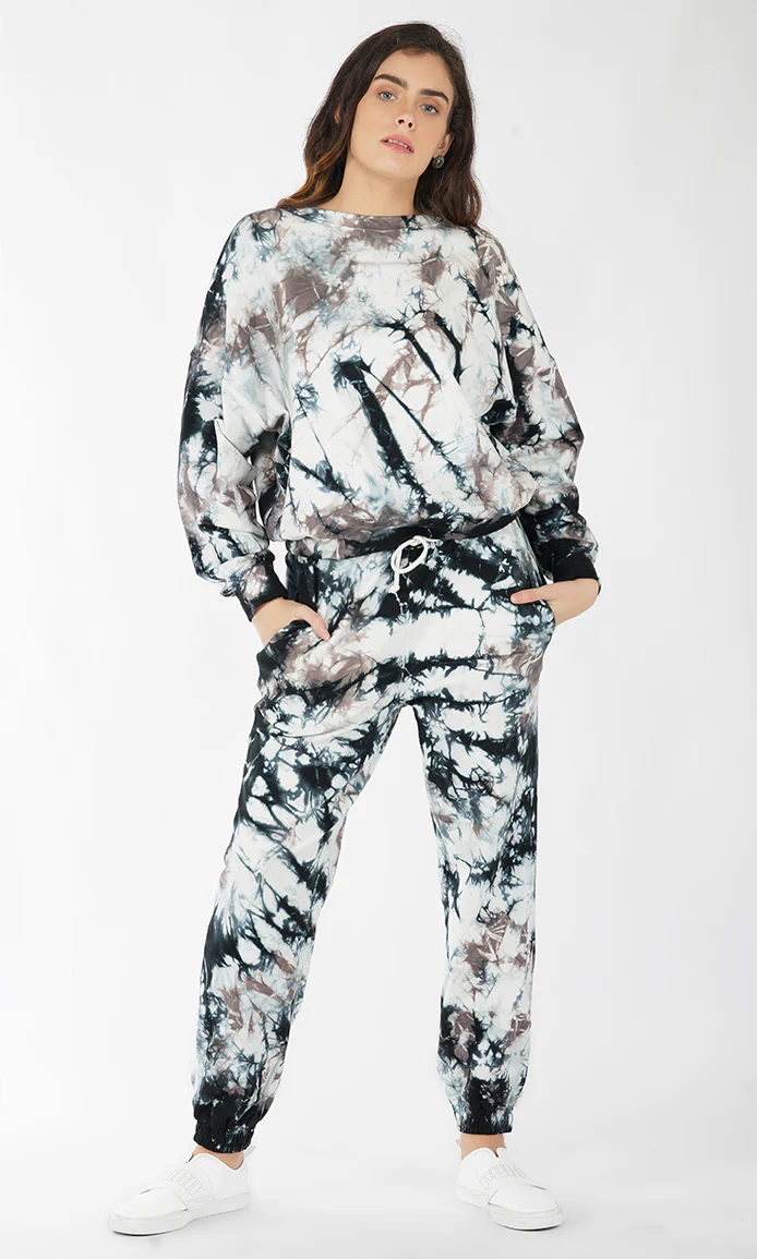 Tie & Dye Oversized Sweatshirt and Joggers Set - Image 5