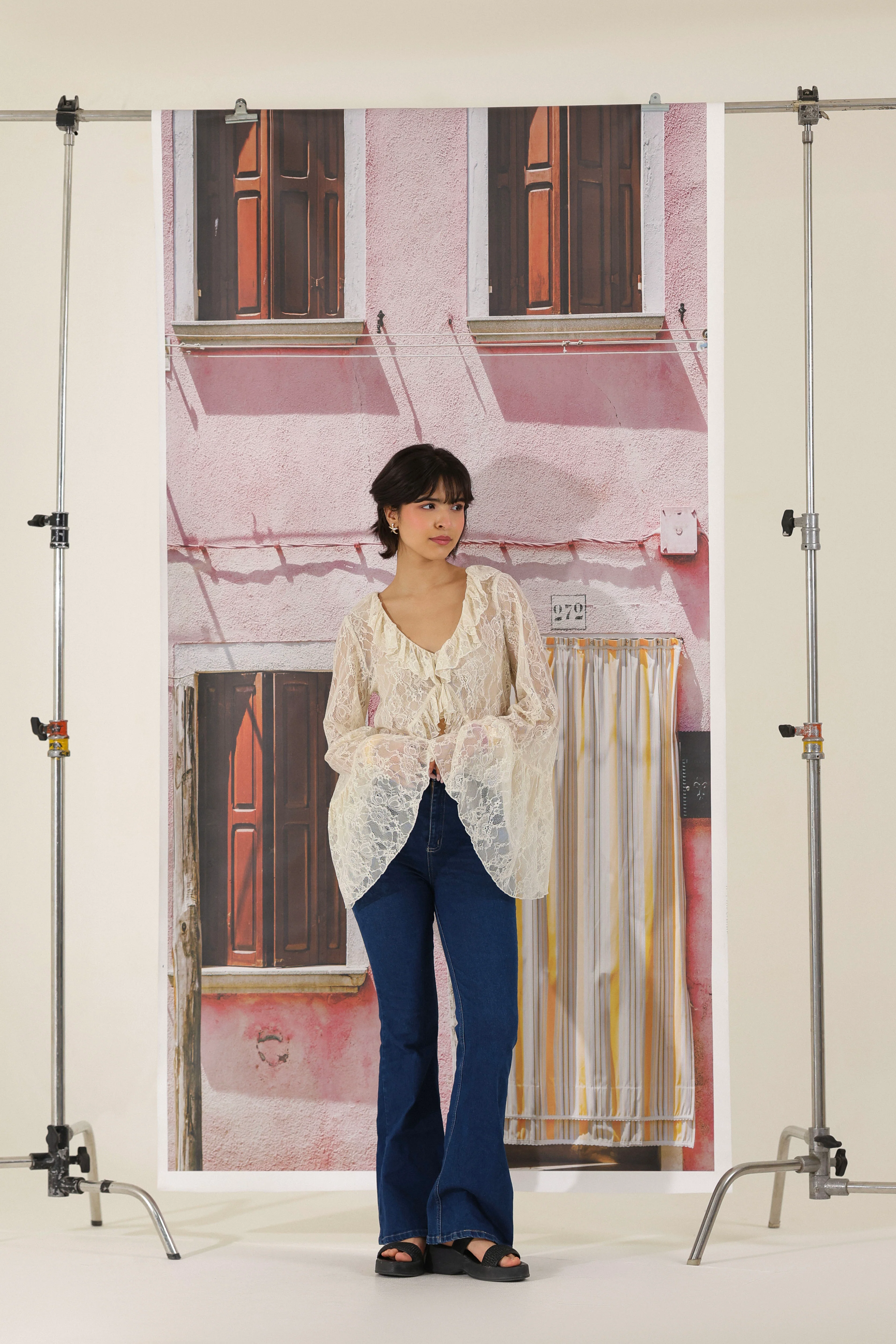 Vintage Veil Lace Top - Image 2