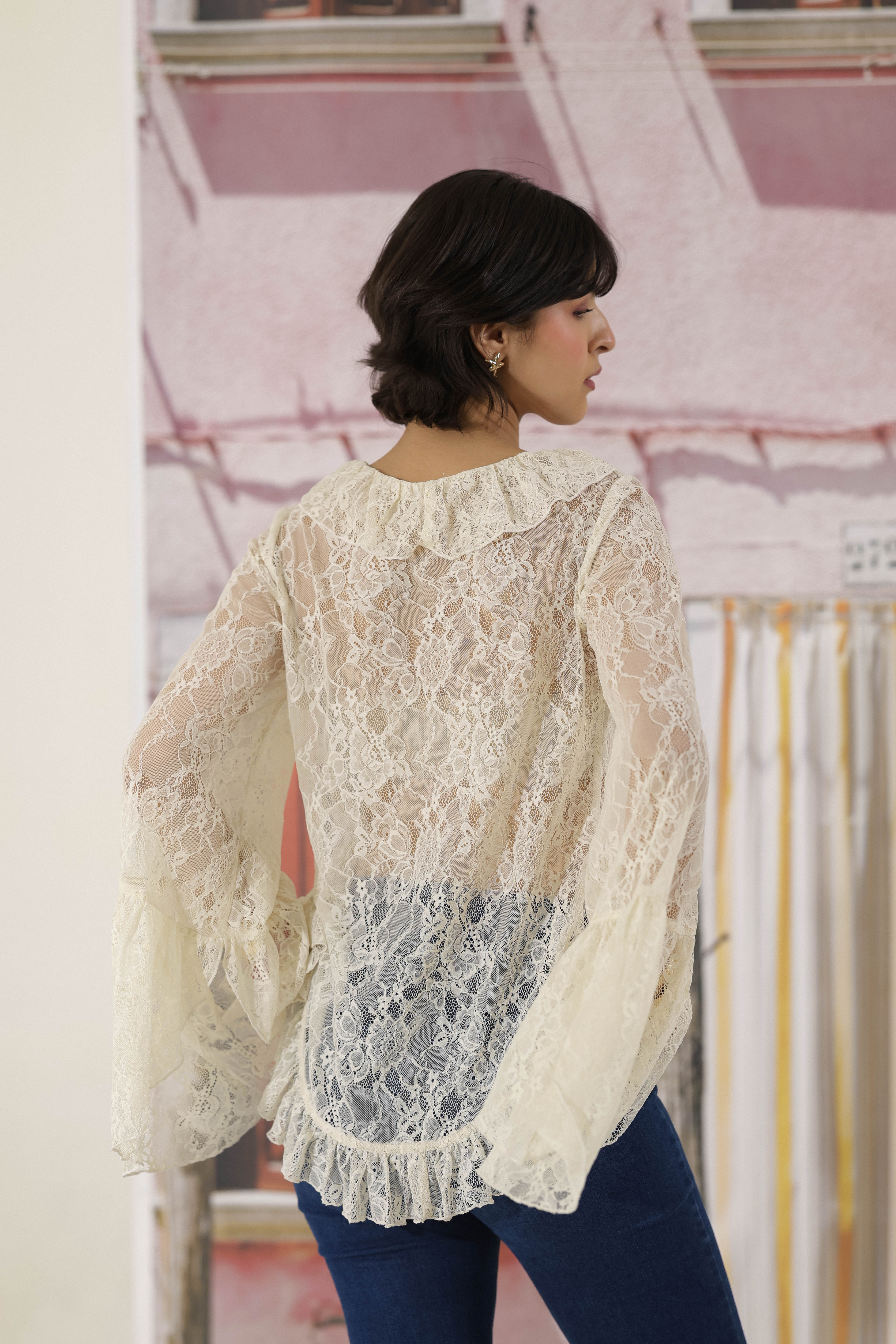 Vintage Veil Lace Top - Image 5