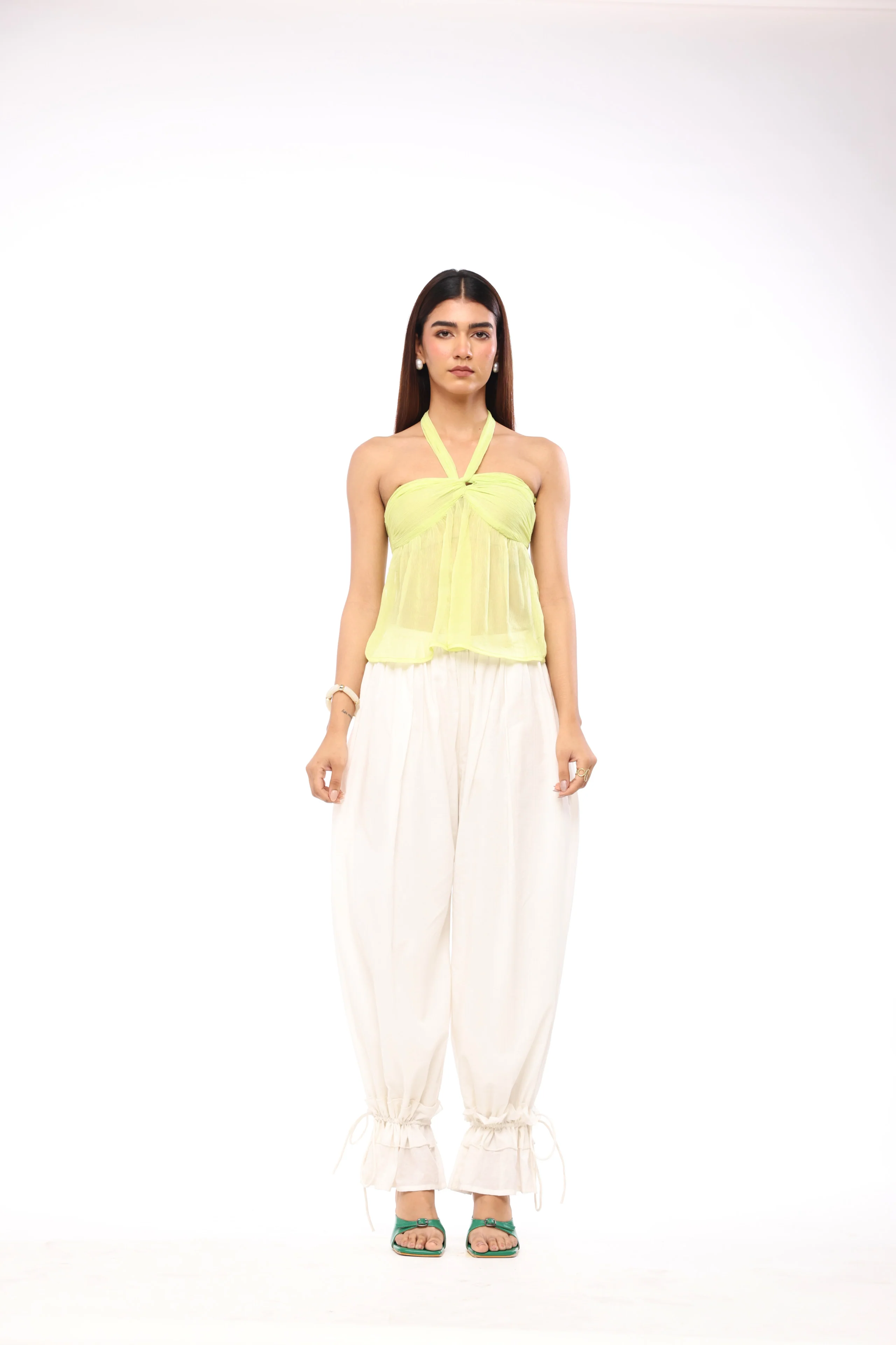 Whimsical Cloud-Puff Ruffle Pants - Image 2