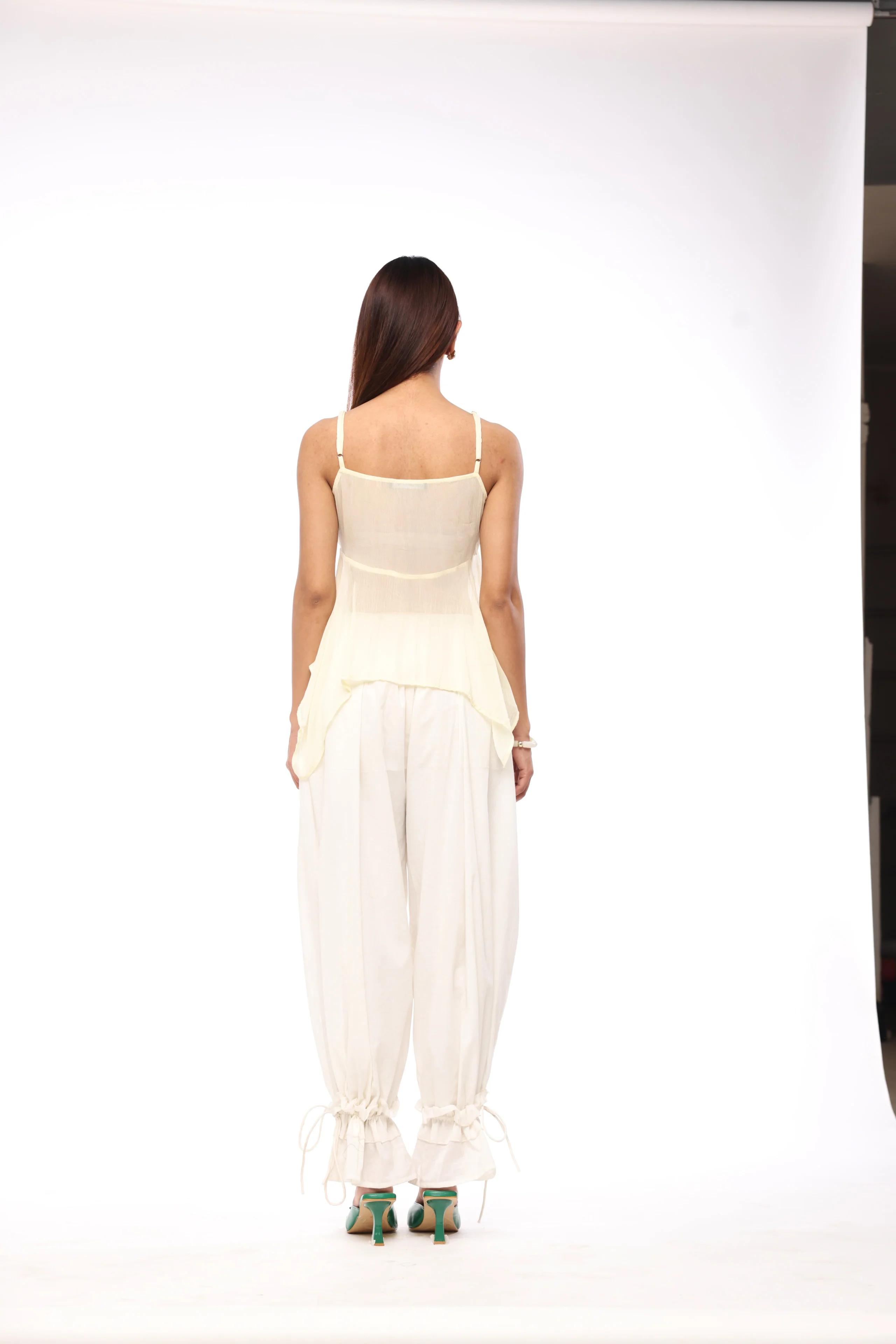Whimsical Cloud-Puff Ruffle Pants - Image 4