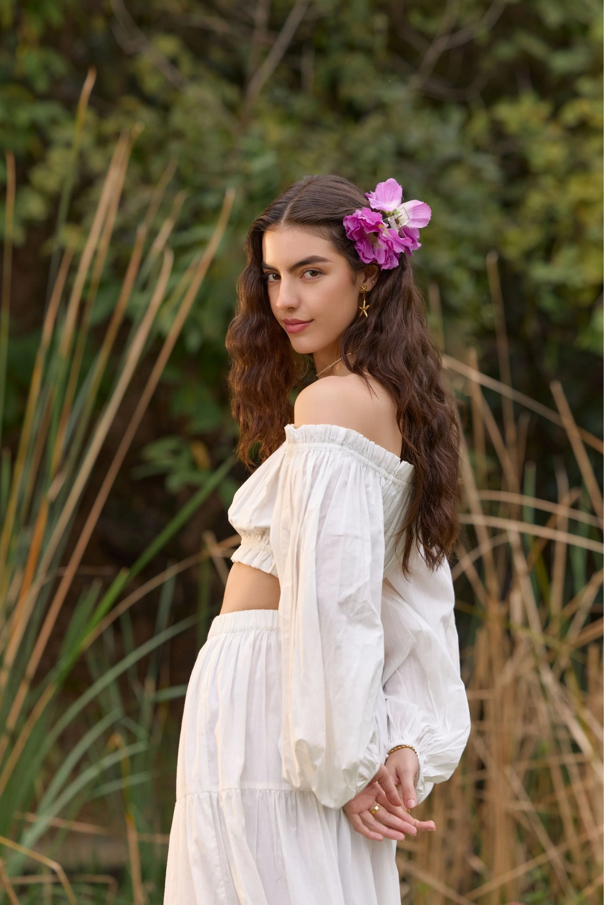 White Off-Shoulder Co-ord Set - Image 9