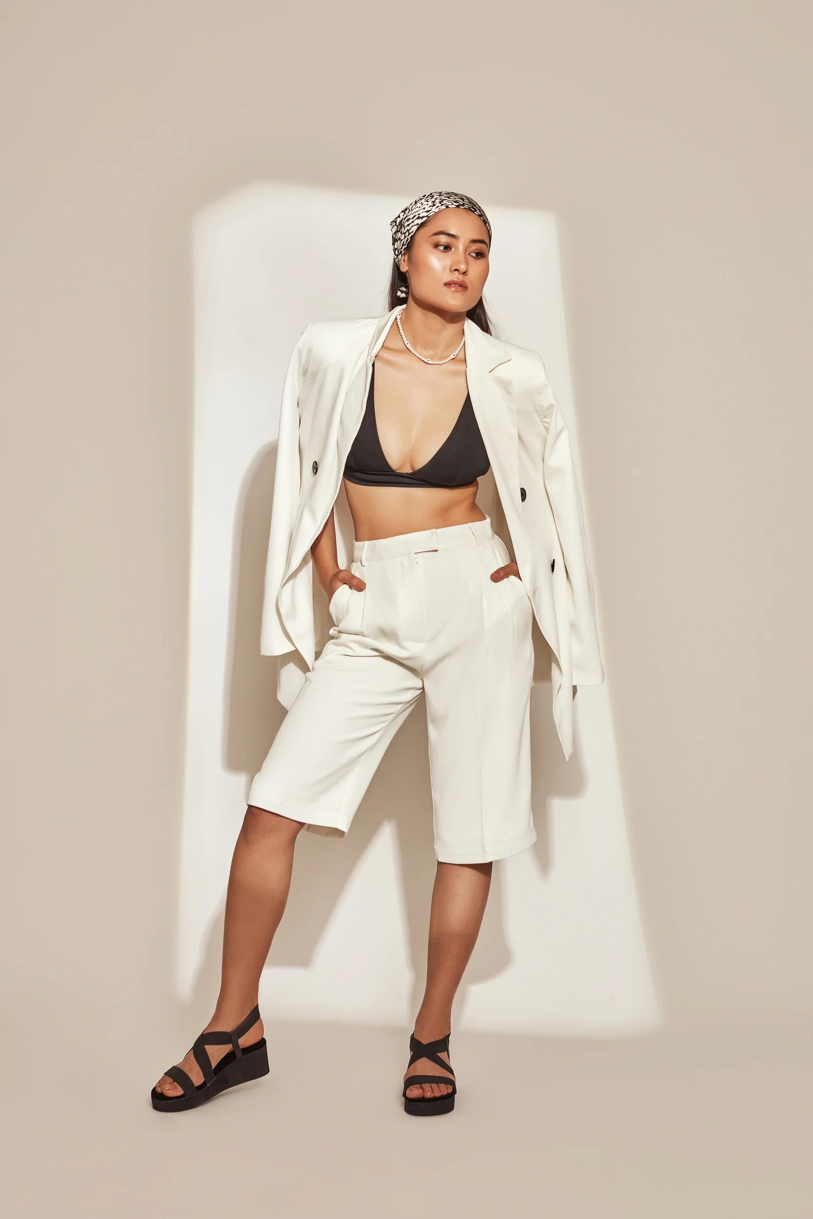White Oversized Blazer - Image 2