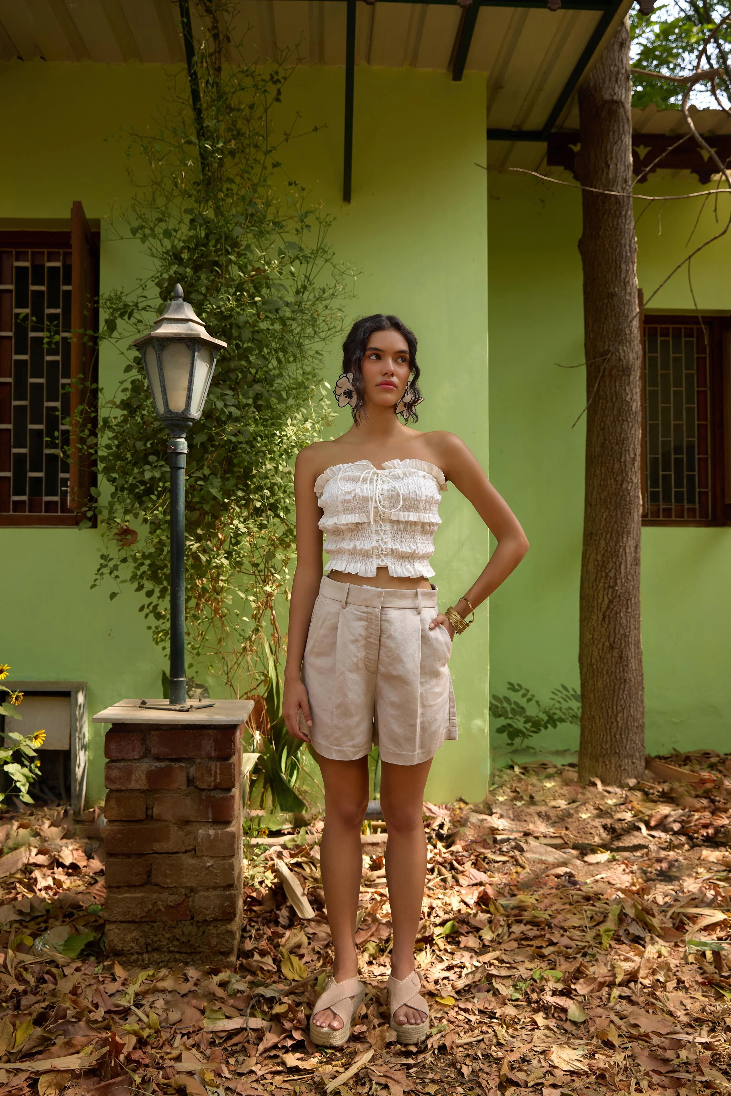 White Smocking Tube Top - Image 2