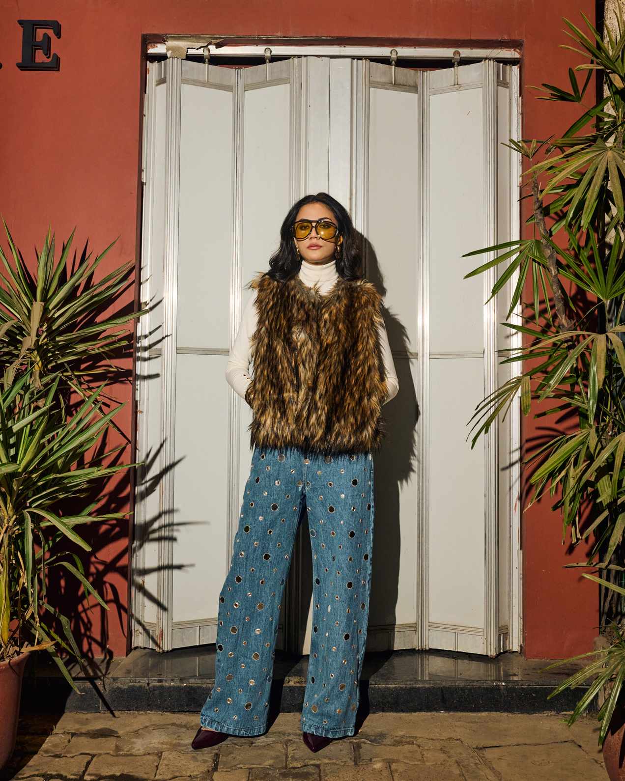 Wild Luxe Faux Fur Vest - Image 2